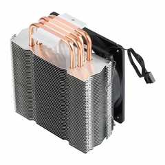 Imagem do Air Cooler Redragon Buri 120mm Led Vermelho Intel/AMD LGA1700/1366 | AM4 HeatPipe: 4 (6mm) TDP: 150W - CC-1055R