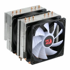 Imagem do Air Cooler Redragon Rind 120mm Led RGB (Ligar na Placa Mãe* LED Controlável RGB 12V 4 Pinos) Intel/AMD LGA1700/2066/2011 | AM4 HeatPipe: 6 (6mm) TDP: 180W - CC-1054-RGB