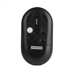 Mouse sem Fio Bluetooth Pcyes College Black 1600DPI Clique Silencioso