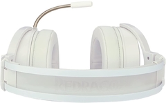 Headset Gamer Redragon Lamia 2 Lunar White Led RGB Surround 7.1 USB + Suporte Headset