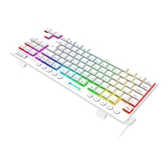 Teclado Mecânico 80% Redragon Horus TKL White RGB Switch Blue