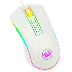 Kit Gamer Redragon White: Teclado Mecânico Kumara RGB Switch Blue + Mouse Cobra M711W 10.000DPI