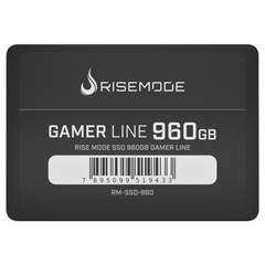 SSD Gamer 960GB Rise Mode Leitura 535MB/S Gravacao 435MB/S - 1 Ano de Garantia