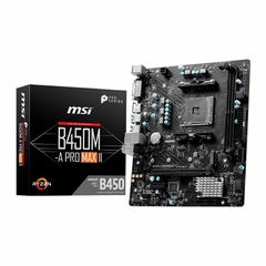 Placa Mãe AM4 B450 DDR4 c/ M.2 MSI A PRO MAX II - 1 Ano de Garantia + (Garantia Fabricante) - loja online