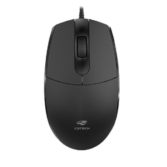 Mouse Office C3Tech MS-29BK 1.200DPI - Cabo 2 Metros