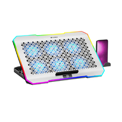 Base Para Notebook C3Tech NBC-550SI 17.3" Gamer com Suporte para Celular + 6 Cooler Led e Lateral Led Rgb