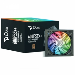 Fonte ATX 600W Real PFC Ativo 80 Plus Bronze Duex DX 600FSE++ RGB Full Modular - comprar online