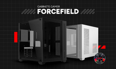 Imagem do Gabinete Gamer Pcyes Forcefield Black Vulcan *Sem Fan Led* - Micro-ATX e Mini-ITX