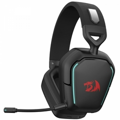 Imagem do Headset Gamer Redragon Mira, 3-Mode, Wireless, Bluetooth, USB, Drivers de 40mm, Microfone Destacável, Cancelamento De Ruído, Black, H868