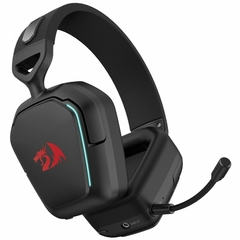 Headset Gamer Redragon Mira, 3-Mode, Wireless, Bluetooth, USB, Drivers de 40mm, Microfone Destacável, Cancelamento De Ruído, Black, H868 - comprar online