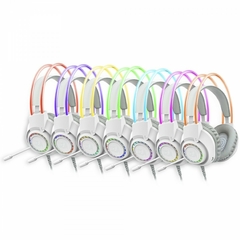 Headset Gamer Redragon Scream Branco, RGB, Drivers De 40mm, USB+5.5mm, White, H231W-RGB - WZetta: Pcs, Eletrônicos, Áudio, Vídeo e mais