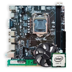 Kit Upgrade Intel: Placa Mãe H61 LGA 1155 GT + i5 3470 3.60GHz + Cooler GT + Mem DDR3 8GB 1333MHz GT