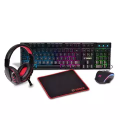 Combo Gamer GT 4 em 1 Teclado + Mouse + Headset + Mousepad