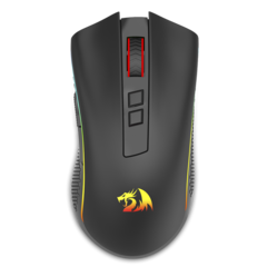 Mouse Gamer Redragon Cobra Pro RGB, Wireless, Sem Fio, 16000 DPI, 8 Botões Programáveis, Black, M711-PRO - comprar online