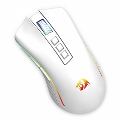 Mouse Gamer Redragon Cobra Pro RGB, Wireless, Sem Fio, 16000 DPI, 8 Botões Programáveis, White, M711W-PRO na internet