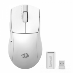 Mouse Gamer Redragon King Pro Lunar White, Wireless, Bluetooth, 26000 DPI, 7 Botões, Branco, M916W-PRO-1K