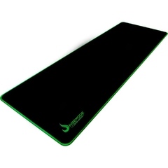 Mouse Pad Gamer Rise Mode Black com costura Green 900x300mm - WZetta: Pcs, Eletrônicos, Áudio, Vídeo e mais