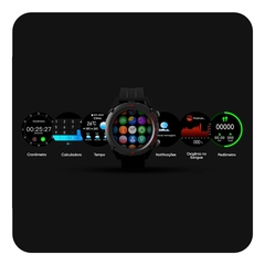 Smartwatch Goldentec GT Track, Tela Full Touch 1,32" IP67, Bluetooth, Preto - WZetta: Pcs, Eletrônicos, Áudio, Vídeo e mais