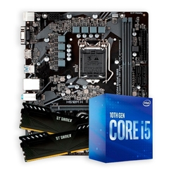 H510 DDR4 Gigabyte + i5 10400F 4.30Ghz + Intel Cooler + Mem DDR4 16GB 2/8GB 2666MHz GT