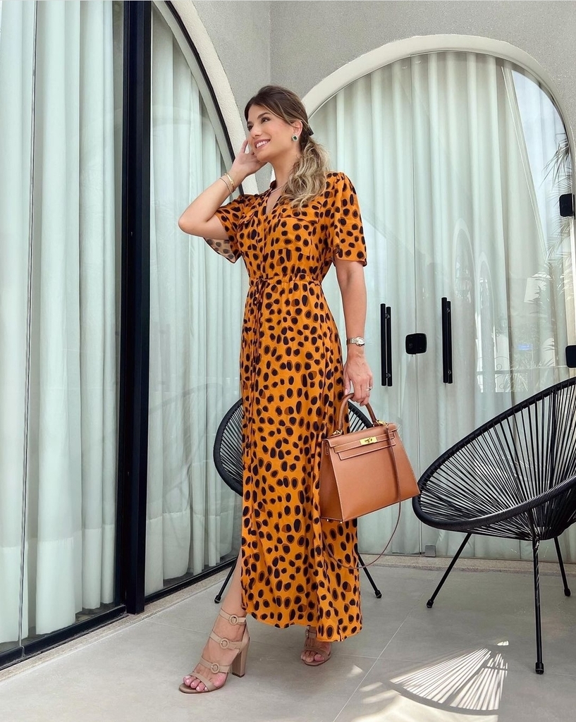 Chemise longo animal print 2025