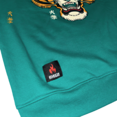 Crewneck Verde Oversize Tigre - tienda en línea