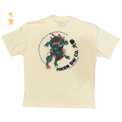 Playera Oversize Dragón Hueso