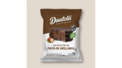 Alfajor relleno con pasta de avellanas con baño de chocolate semiamargo - DANTELLI - comprar online