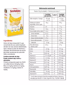 Galletitas para bebé sabor banana - SMOOKIES - comprar online