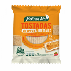 Tostadas de arroz integral con sal - MOLINOS ALA