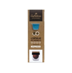 Capsulas Recargables - 4 Unidades Para Nespresso - CAFFETTINO