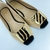 PEEP TOE EM COURO CASTOR PRETO PELO ZEBRA - comprar online