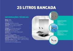 Bebedouro 25 Litros Bancada - Frisbel - SA Acessórios