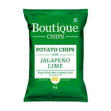 CHIPS DE PAPAS SABOR JALAPEÑO LIMA X65 - BOUTIQUE CHIPS