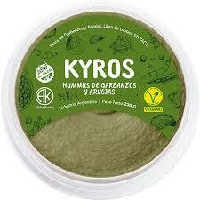 KYROS HUMMUS GARBANZO Y ARVEJAS 230GR