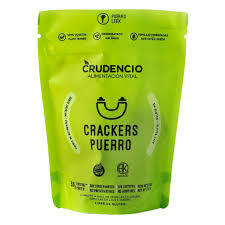 CRACKERS DE PUERRO RAW X90G - CRUDENCIO