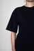 T-Shirt Kim 100% Algodão Premium Manga Ampla Alongada Decote Redondo Black - comprar online