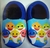 Pantufa Azul Personalizada Baby Shark com o nome Nicolas Tamanho 21/22