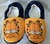 Pantufa Preta Personalizada Garfield e com nome Nicolas Tamanho 31/32