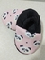 Pantufa Preta e Rosa Ursinhos Panda Tamanho 21/22