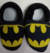 Pantufa Preta Personalizada Batman Tamanho 33