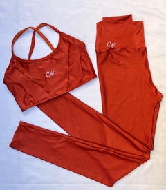 Conjunto Legging com Top Recortes Hyper Fosco