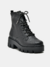 BOTA VIA MARTE EM NAPA CANO CURTO BICO REDONDO CADARÇO EM STRASS PRETO 095-001-01 - comprar online