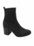 BOTA QUIZ CANO CURTO EM MALHA KNIT PRETO 61-1760-04