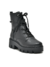 BOTA VIA MARTE EM NAPA CANO CURTO BICO REDONDO DETALHE PULSEIRA ONIX PRETO 095-004-01