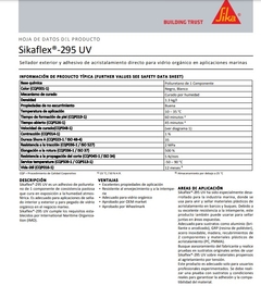 SIKA SELLADOR 295 UV - comprar online