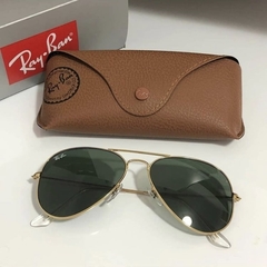 Aviator Clasicc 3025 dorado/verde