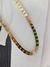 Colar Choker Quadrados Dourado