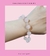 Pulsera Cuarzo Rosa Natural Plata.925 Baño Rodio 18-22largo en internet