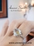 Anillo Cuarzo AguaMarina Natural 0.8x0.5cm Plata.925 Rodio - Amour Spell By Anna Gazpar