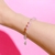 Pulsera Amour Spell Cuarzo Rosa en plata.925 Natural. - Amour Spell By Anna Gazpar